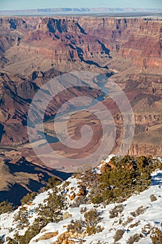 View of Colorado River at Grand Canyon