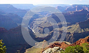 View of the Colorado river, Grand Canyon, South Rim, Arizona, United States