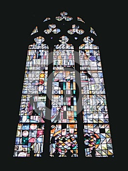 Colorful Window of Saint Peter and Saint Paul