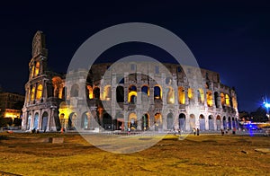 View of Coloseo in Rome, Italy