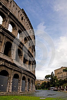 View of the coloseum in Rome