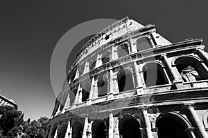 View of Colosseum in Rome at daytime