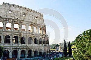 View of Colosseum, Rome Italy