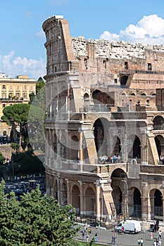 View of the Colosseum, Rome, Italy, Europe