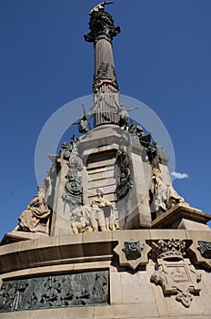 View of Columbus Monument - Barcelona Architecture