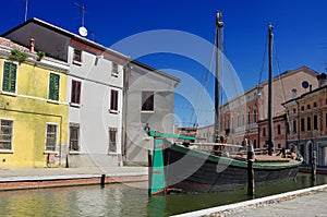 View of Comacchio, Ferrara, Emilia Romagna, Italy