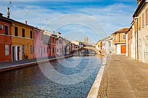 View of Comacchio, Ferrara, Italy. photo