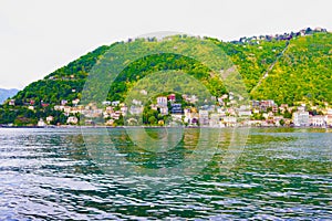 The view of Como lake, Bellagio, Italy.