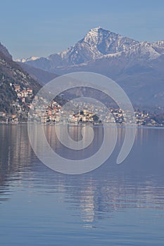 The view of Como Lake from the city of Argegno & x28;Como& x29; photo