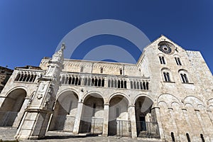 View of the Concathedral of Maria Assunta in Bitonto, Puglia, Italy