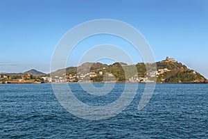 View of Concha Bay, San Sebastian, Spain photo