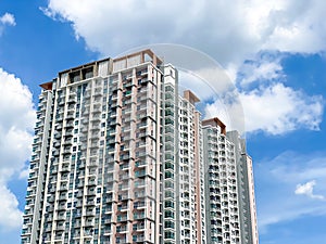 View of condominium building on a sunny day