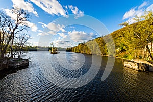 View of the Connecticut River From Brattleboro Vermont State Lin