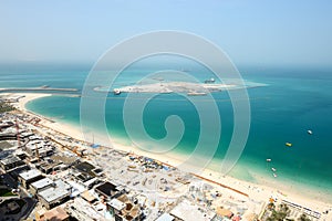 The view on construction of the 210-metre Dubai Eye