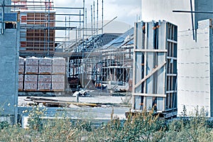 View on construction site.