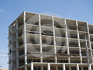 View of a constructive building under construction