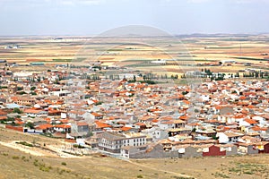 Aerial photo of Consuegra in La Mancha,Spain photo