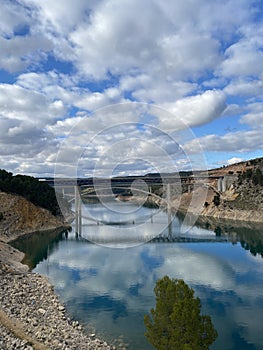 View of the Contreras reservoir located in Spain photo