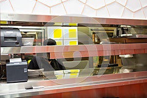 Restaurant pass-thru window