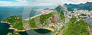 View of Copacabana and Botafogo in Rio de Janeiro, Brazil photo