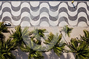 View of Copacabana Mosaic Sidewalk