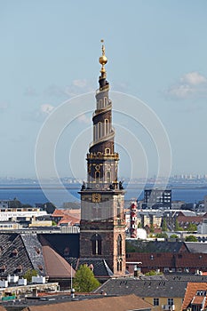 View of copenhagen, church tower