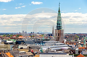 View of Copenhagen from The Round Tower
