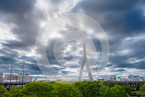 View of a corner of the city of Boston, Massachussetts, USA and its architecture