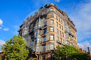 View of a corner of the city of Boston, Massachussetts, USA and its architecture