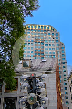 View of a corner of the city of Boston, Massachussetts, USA and its architecture