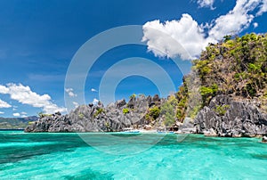 View of Coron Island beach, Philippines.
