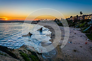 View of Corona Del Mar State Beach and the Pacific Ocean