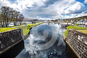 View of Corpach Lock near Fort William, Scotland photo