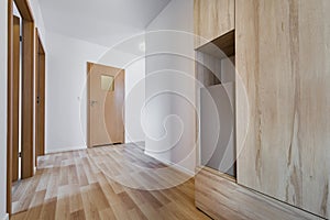 View from the corridor in modern house