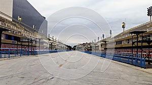 the view of the corsódromo in rio de janeiro brazil for carnaval