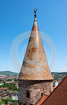 View of Corvin Castle, also known as Hunyadi Castle or Hunedoara Castle