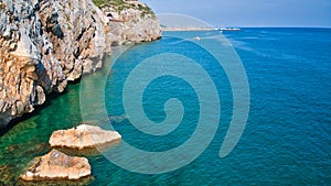 View of the Costa del Garraf-Barcelona in summer