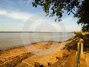 A view of the Costanera Park by the Uruguay river in Paso de los Libres, Argentina photo