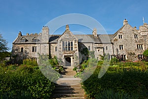 View of Cotehele House and garden