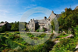 View of Cotehele House and garden