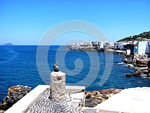 View of country of Nisyros