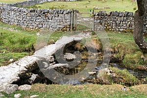 View of the countryside around Malham Cove in the Yorkshire Dale