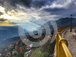 View from countryside in Greece