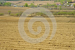 View of countryside in spring