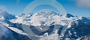 View on the Courchevel, panorama