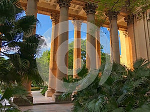 View from the courtyard of the University on the colonnade photo