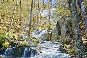 View of Crabtree Falls in the Blue Ridge Mountains of Virginia, USA