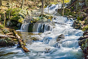 View of Crabtree Falls in the Blue Ridge Mountains of Virginia, USA