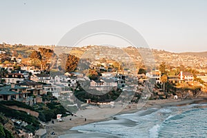 View of Crescent Bay in Laguna Beach, Orange County, California