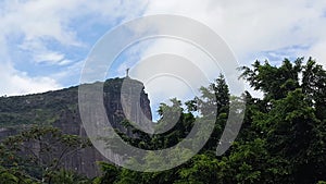 the view of the cristo redentor in rio de janeiro brazil